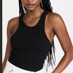 Agolde Bailey scoop Ribbed Tank Top